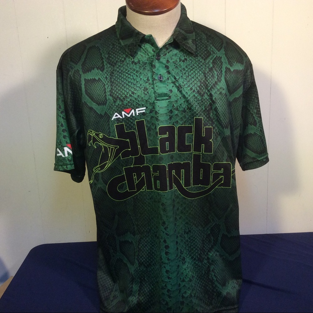 Black Mamba Bowling AMF Bowling Shirt polo style Men’s Size XL